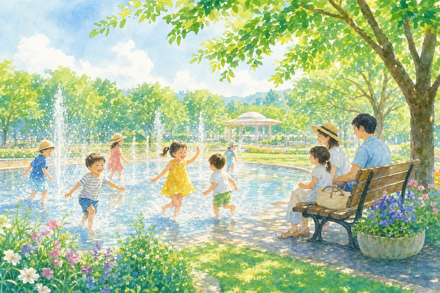 2026年 中の池公園 噴水 1日満喫コース