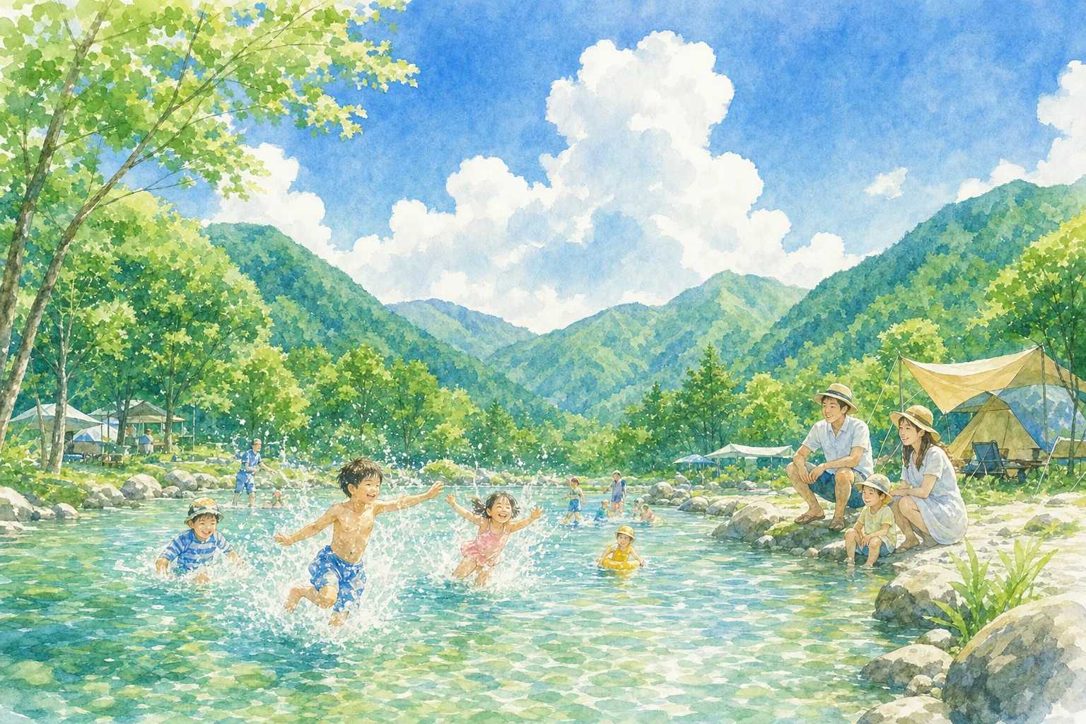 2026年 酒谷キャンプ場 遊水プール 1日満喫コース