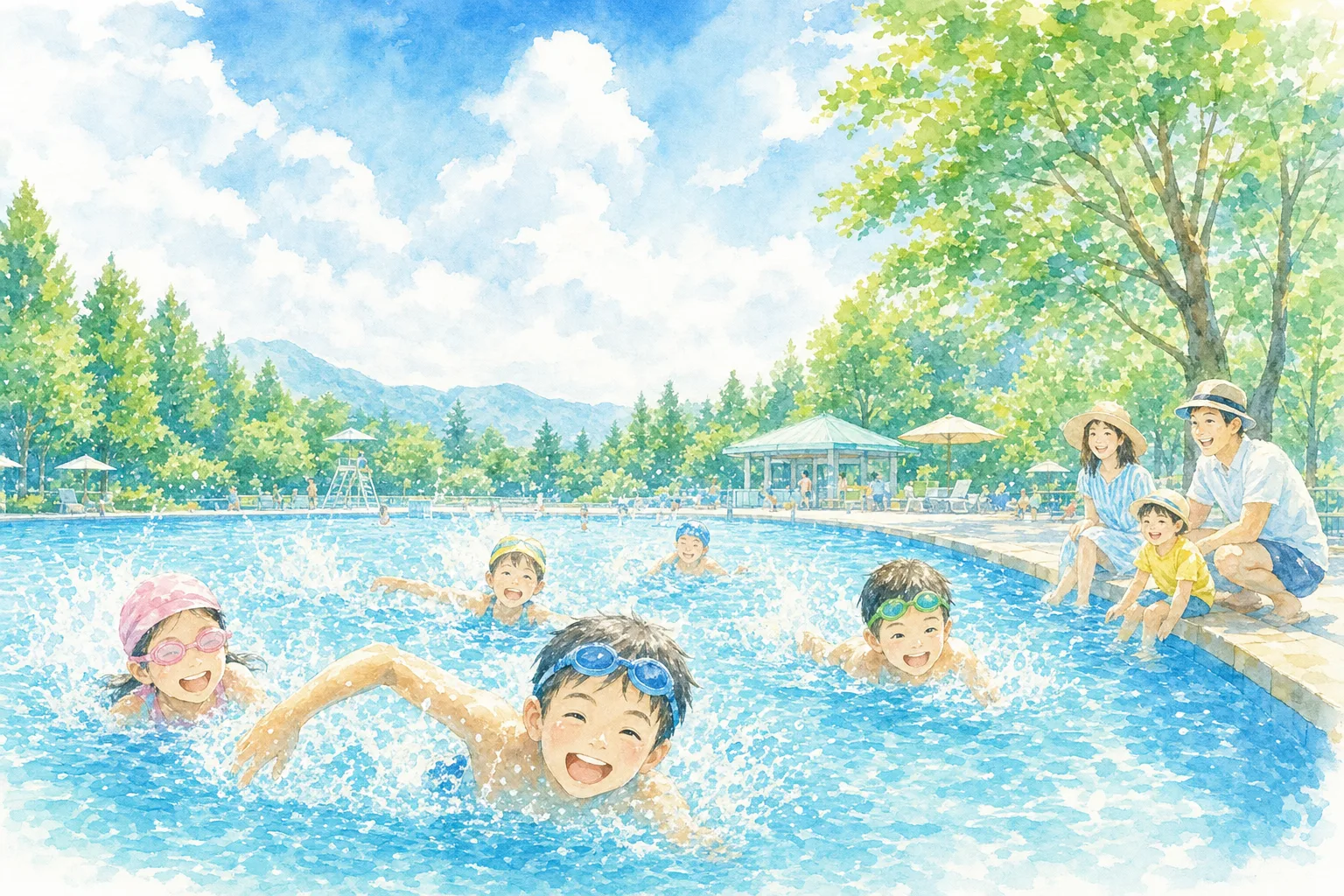 2026年 五戸町ひばり野公園プール 1日満喫コース