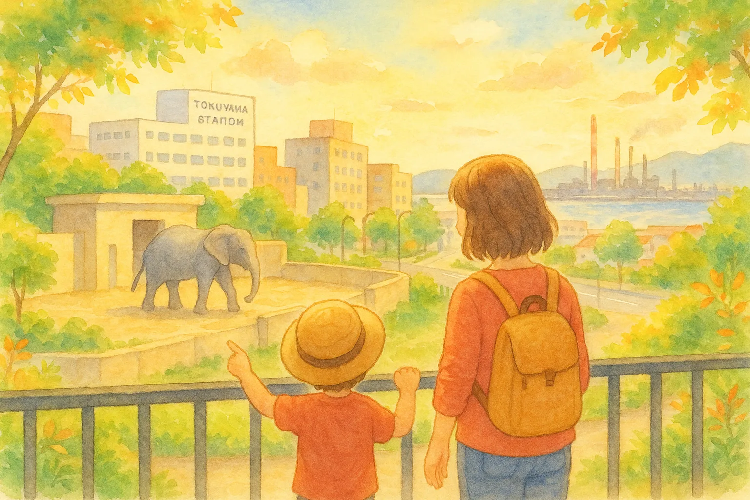 周南 徳山動物園と駅前図書館 まちなか旅