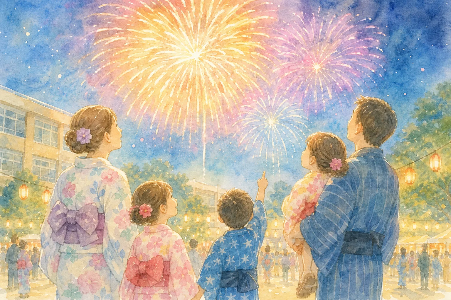 苗木小学校グラウンド(苗木あんどん祭り)
