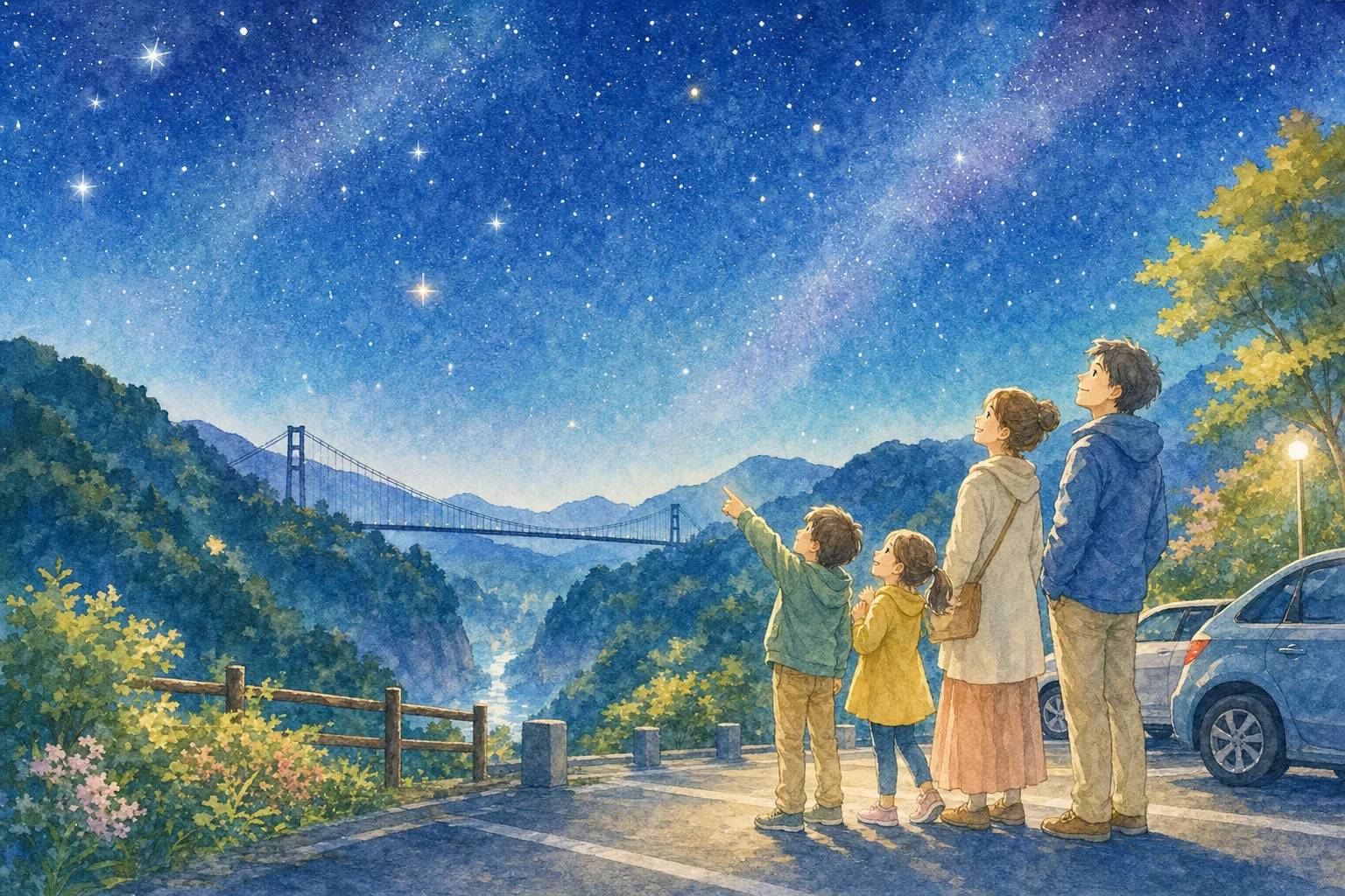 2026年 竜神大吊橋・竜神峡の星空 1日満喫コース