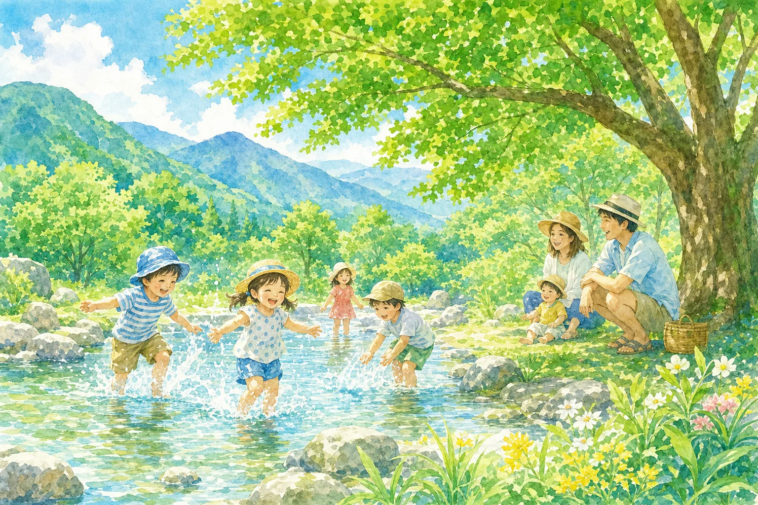2026年 上岩崎公園 徒渉池 1日満喫コース