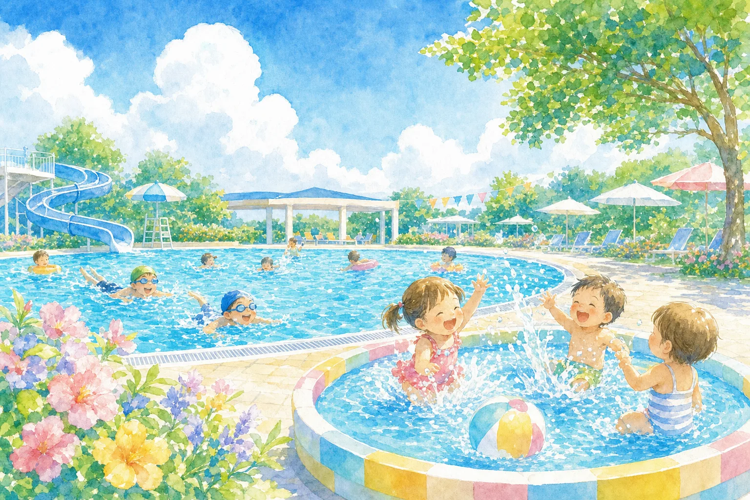2026年 水島中央公園水泳場 1日満喫コース