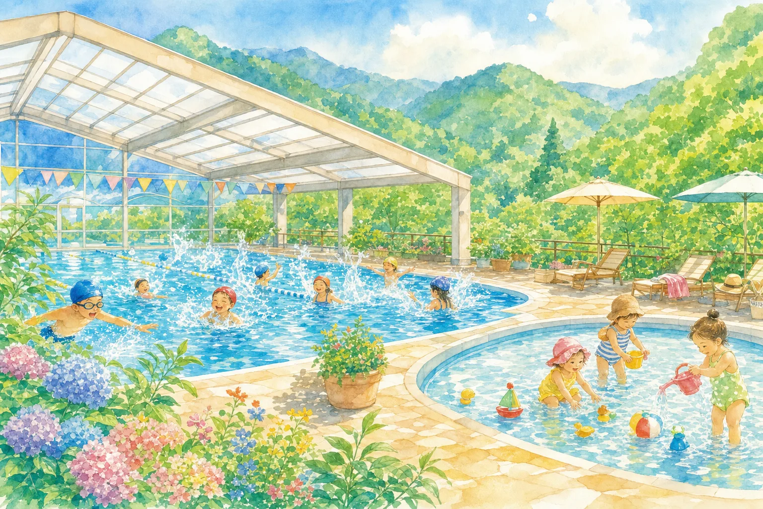 2026年 恵那市山岡B&G海洋センタープール 1日満喫コース