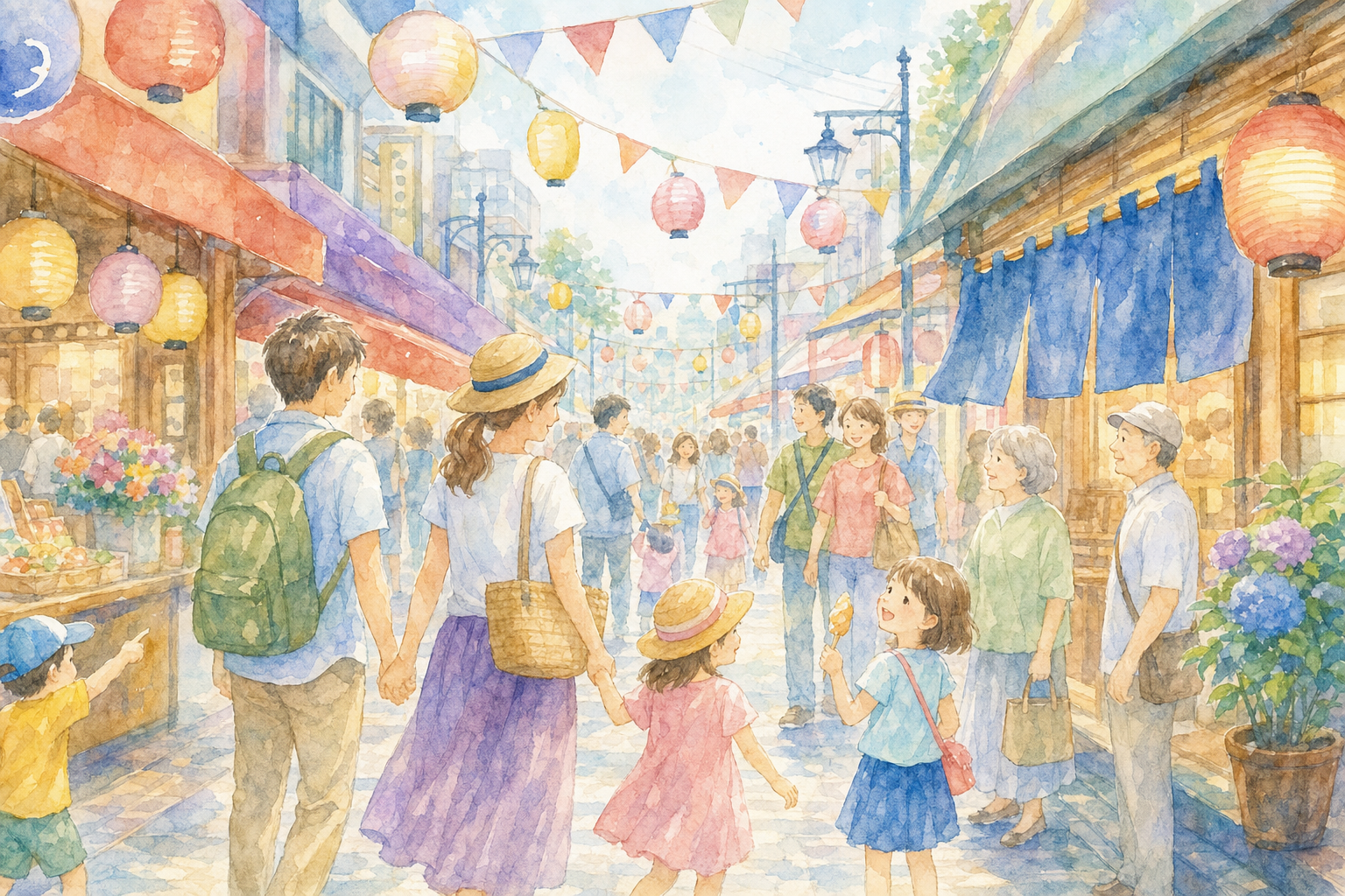 本厚木駅周辺の商店街